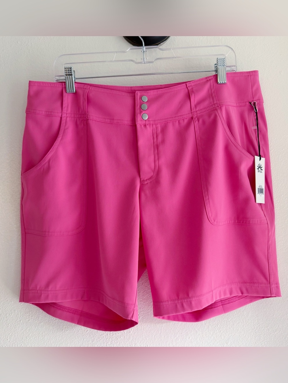 JOFIT Belted Golf Short EVERYDAY SHORT in Bright Pink UPF 50+ Size 12 NWT